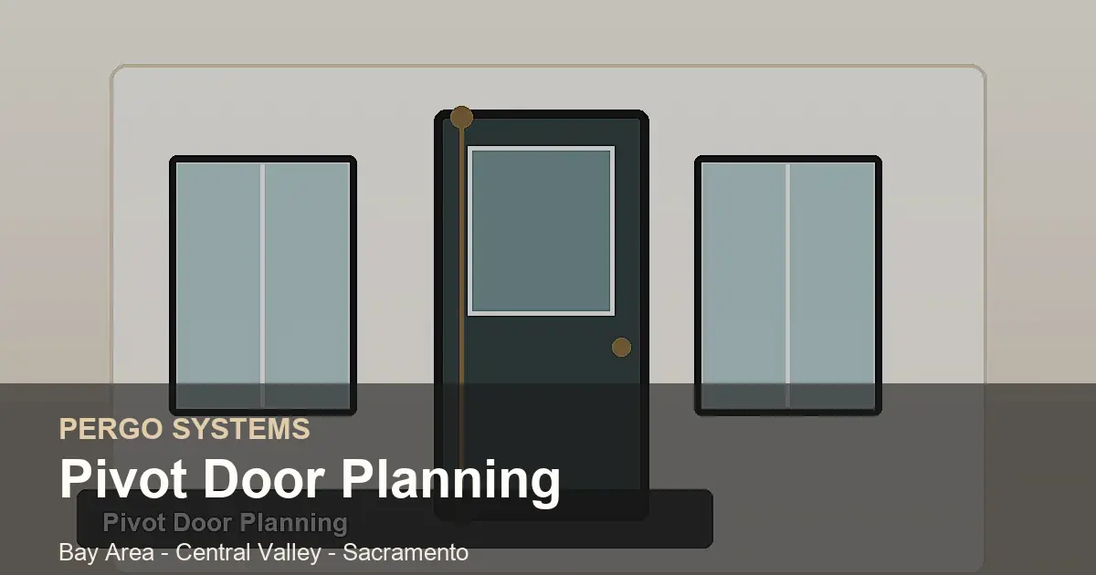 Modern Pivot Entry Doors for Homes | Pergo Systems California