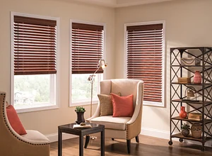 Custom wood blinds
