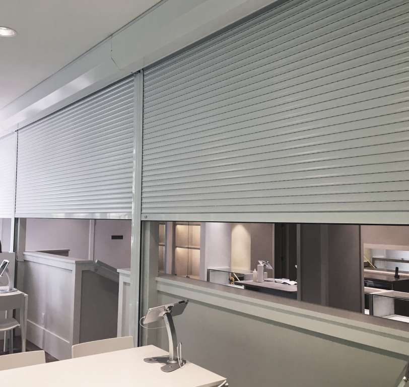 Talius security roll shutter protecting an opening